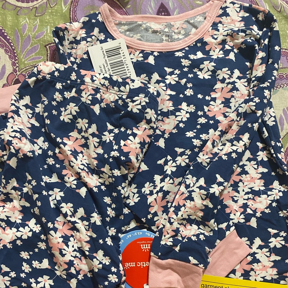 6Y Floral PJ set